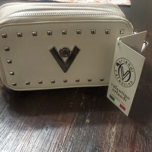 Valentino Orlandi Grey Studded Crossbody